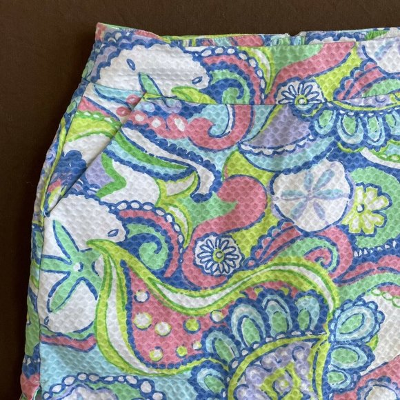 LILLY PULITZER Marigold Skort Conch Republic 2 Skirt Shorts - Picture 2 of 4